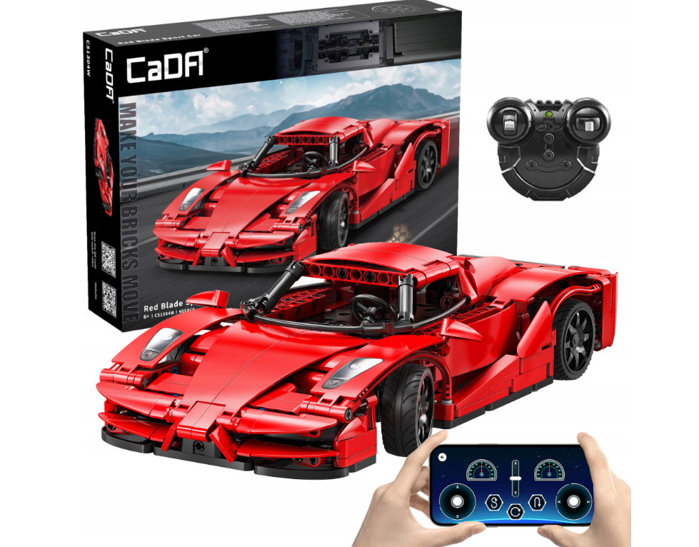Конструктор детский CaDa Red Blade Машина на радиоуправлении для мальчика 405 дет. (22774745) - фото 2 Конструктор детский CaDa Red Blade Машина на радиоуправлении для мальчика 405 дет. (22774745) - фото 2