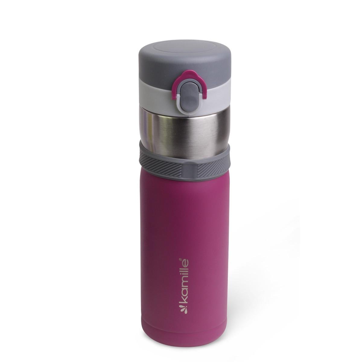 Термобутылка Kamille из нержавеющей стали 400 мл Фиолетовый (13046510) Термобутылка Kamille из нержавеющей стали 400 мл Фиолетовый (13046510)