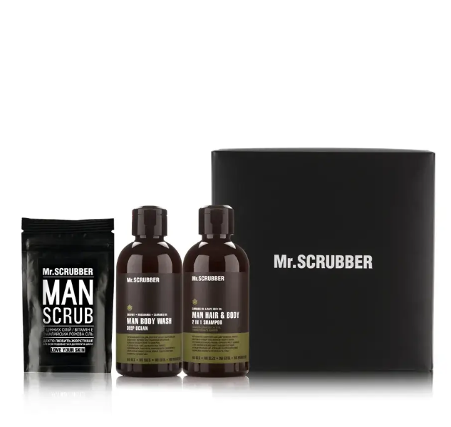 Подарунковий набір Mr.SCRUBBER New Man Basic для щоденного чоловічого догляду (2002020511) Подарунковий набір Mr.SCRUBBER New Man Basic для щоденного чоловічого догляду (2002020511)
