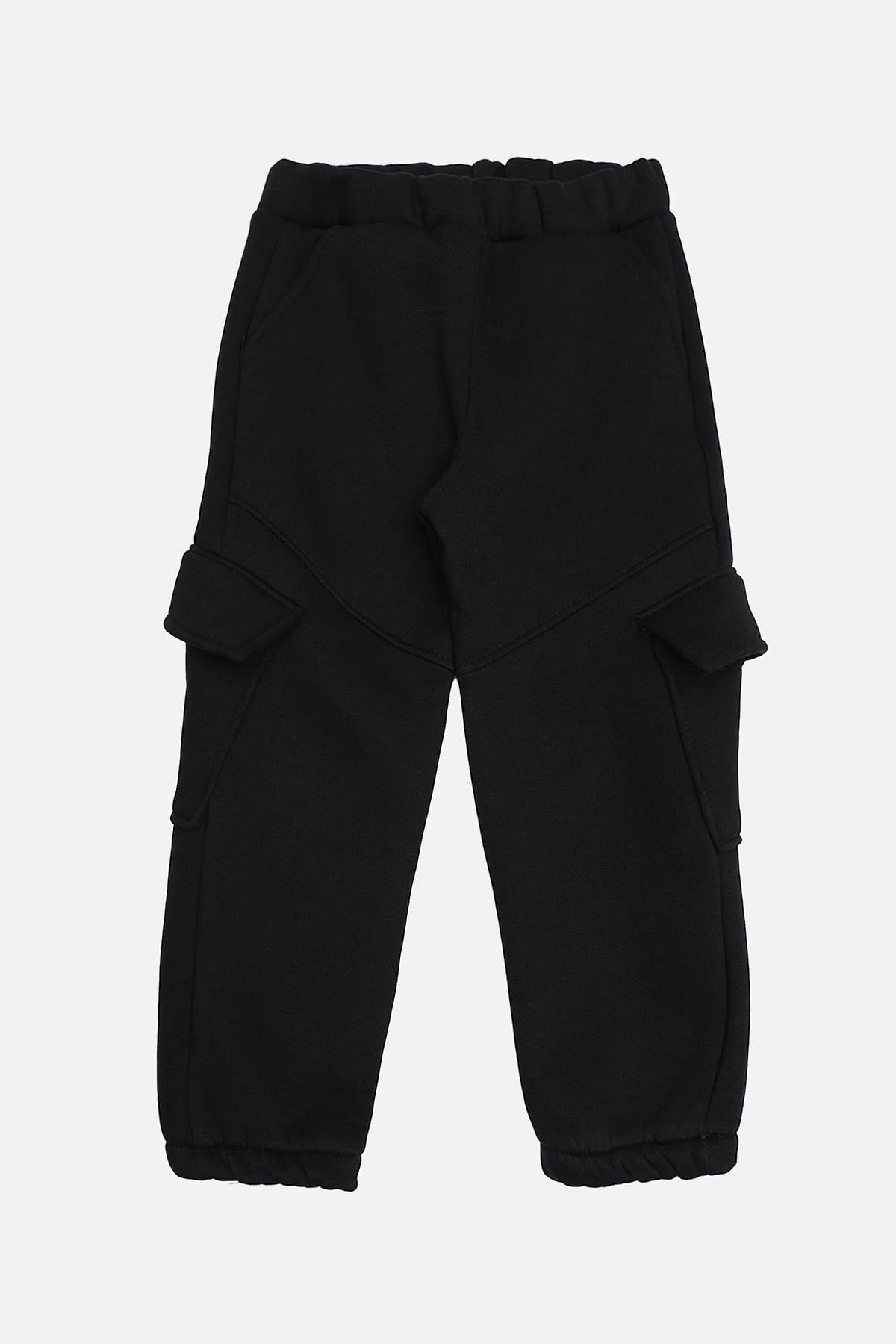 Брюки спортивные для мальчика 86 см Черный (ЦБ-00282351)