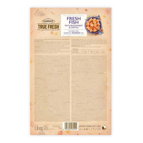 Корм сухий Carnilove True Fresh Cat для дорослих котів з рибою 18 кг - фото 3 Корм сухий Carnilove True Fresh Cat для дорослих котів з рибою 18 кг - фото 3
