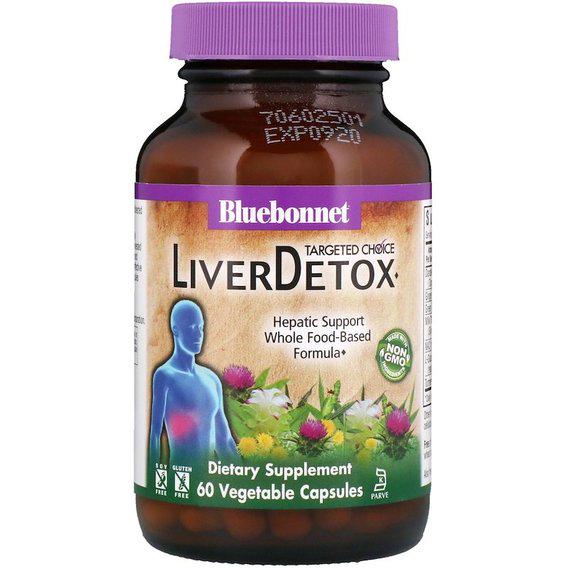 Комплекс для профілактики печінки Bluebonnet Nutrition Targeted Choice Liver Detox 60 Veg Caps