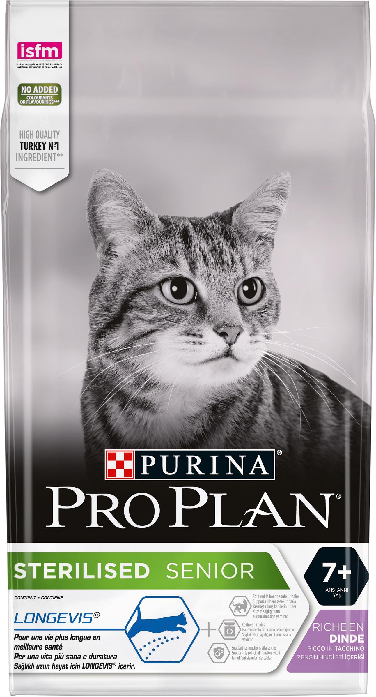 Корм сухой для стерелизированых кошек Purina Pro Plan Sterilised с индейкой 10 кг (7613034989314)