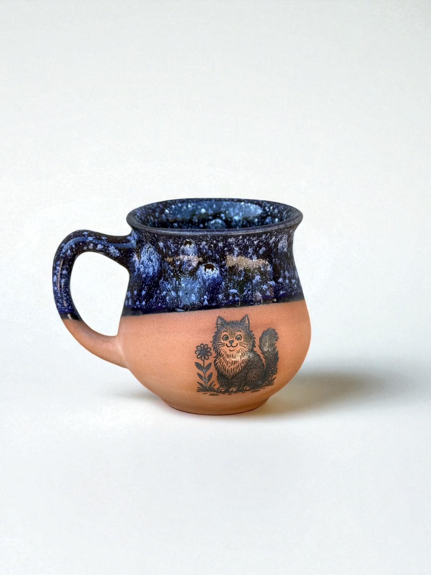 Чашка ручной работы "Котик" 450 мл (28833639) - фото 12