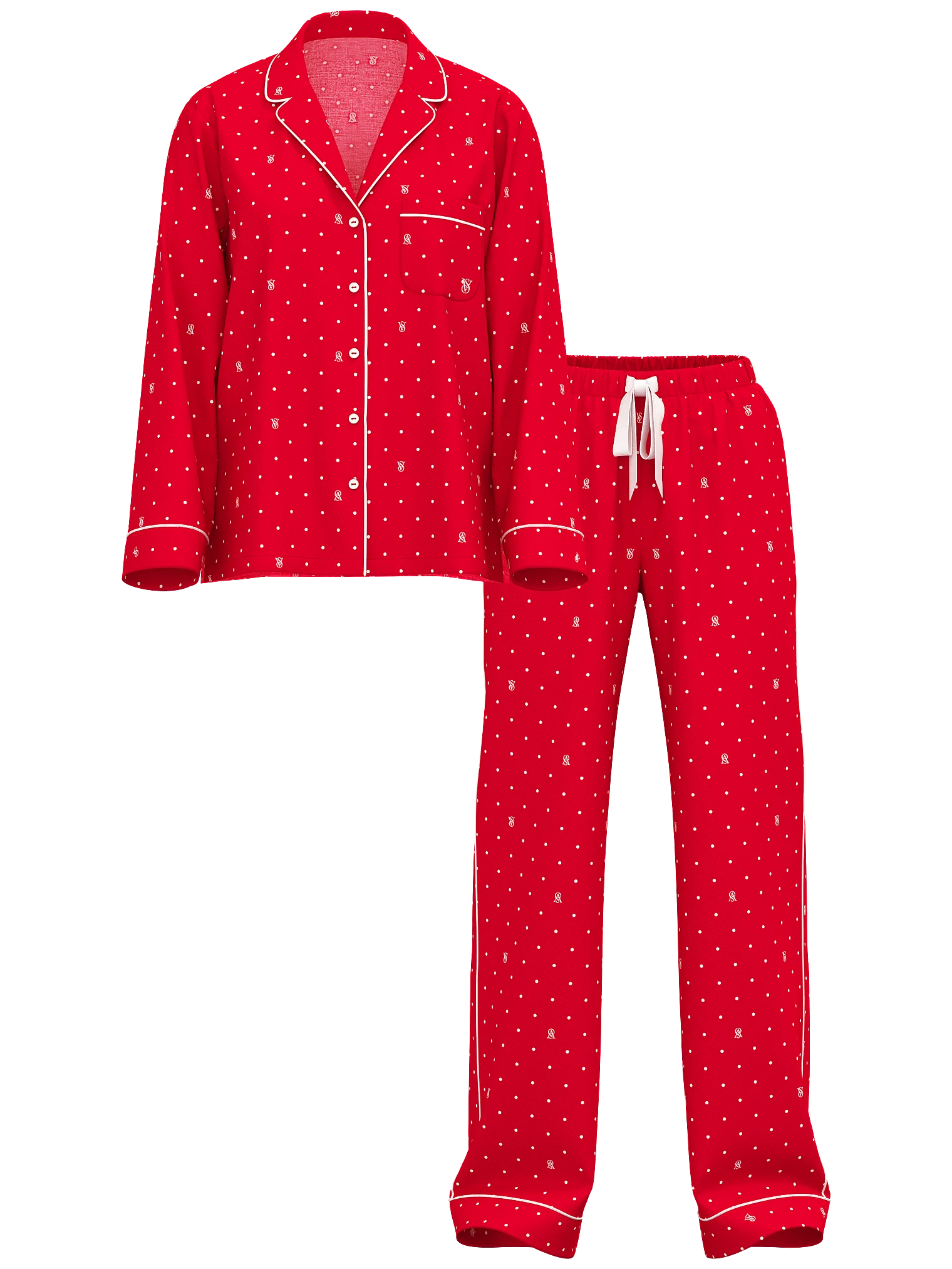 Піжама жіноча Victoria's Secret Flannel Long Pajama Set фланелева M Червоний (23226528) - фото 3 Піжама жіноча Victoria's Secret Flannel Long Pajama Set фланелева M Червоний (23226528) - фото 3