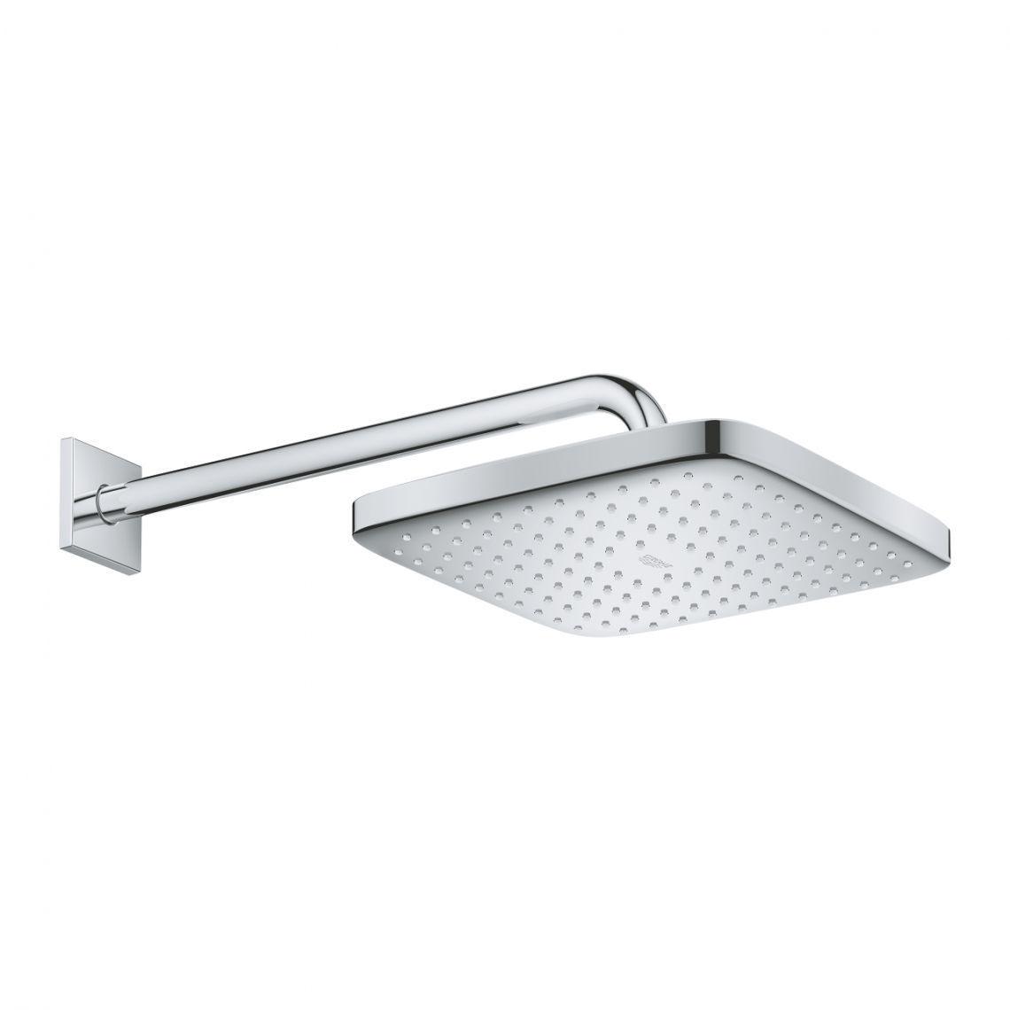 Душ верхній з кронштейном Grohe Tempesta Cosmopolitan 250 Cube з EcoJoy Хром (26687000) - фото 2