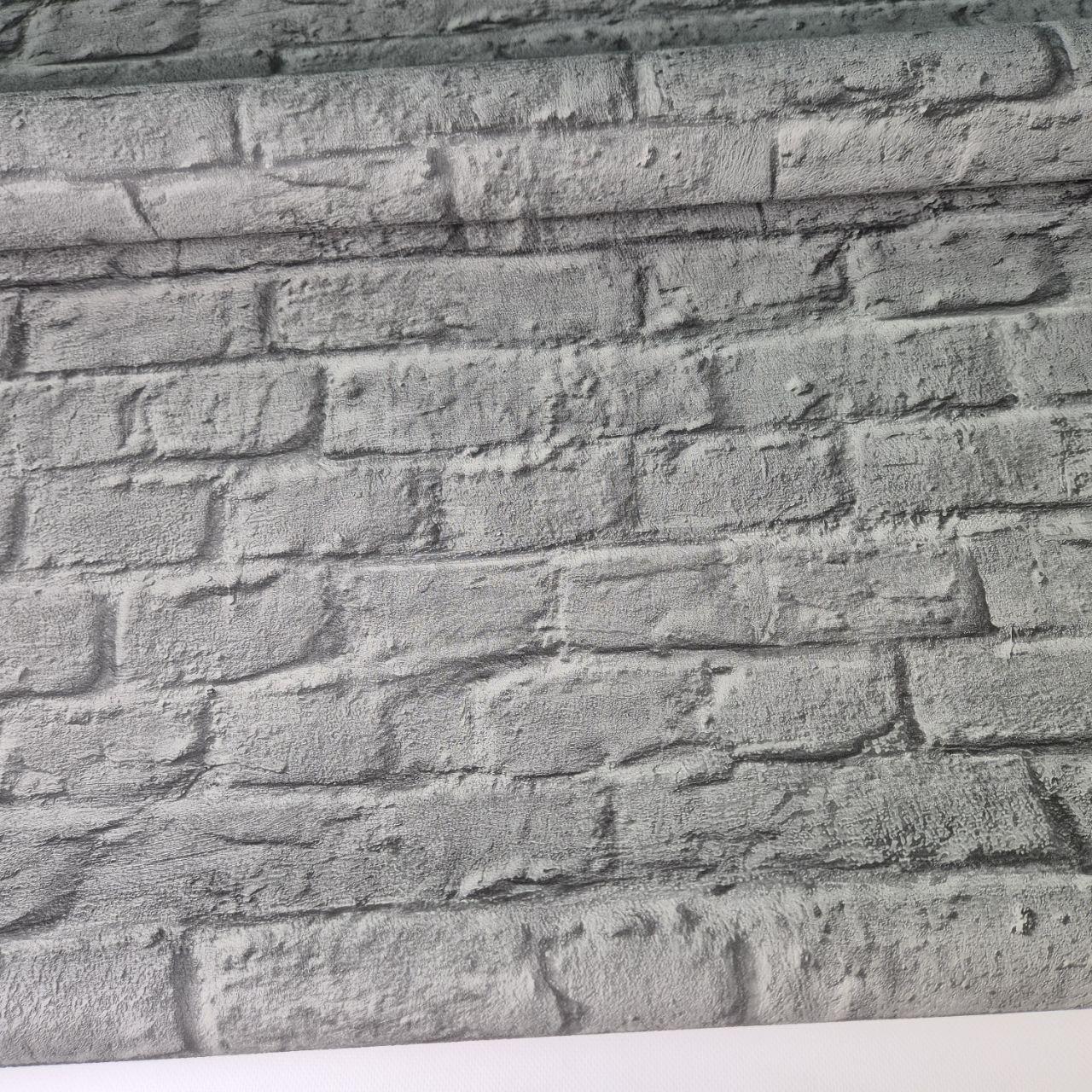 Шпалери вінілові Marburg 1034120 під цеглу для спальні/вітальні/кухні/коридору 1,06x10 м Темно-сірий (1034120) - фото 4 Шпалери вінілові Marburg 1034120 під цеглу для спальні/вітальні/кухні/коридору 1,06x10 м Темно-сірий (1034120) - фото 4