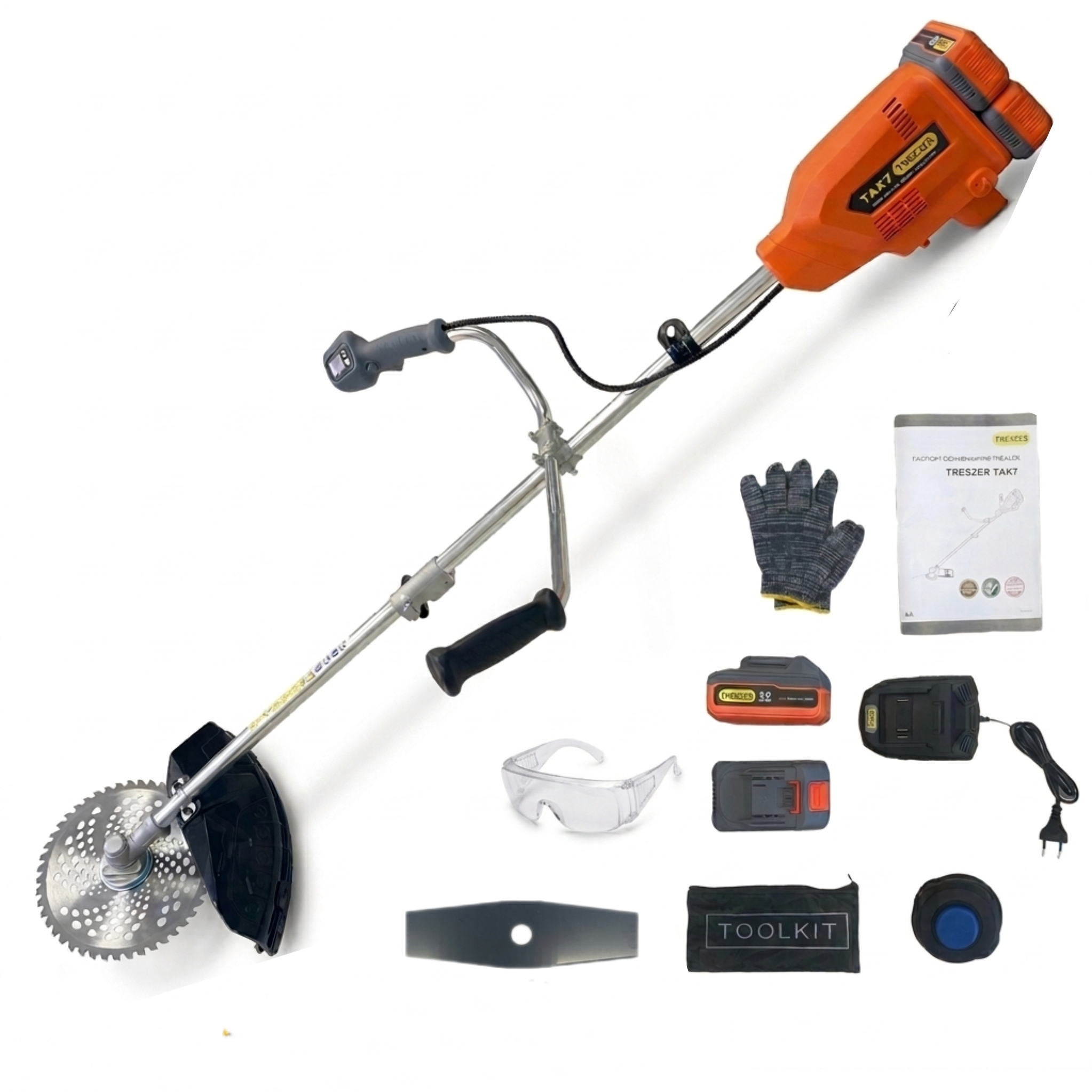 Мотокоса садовая аккумуляторная TRESZER TAK7 (TAK7)