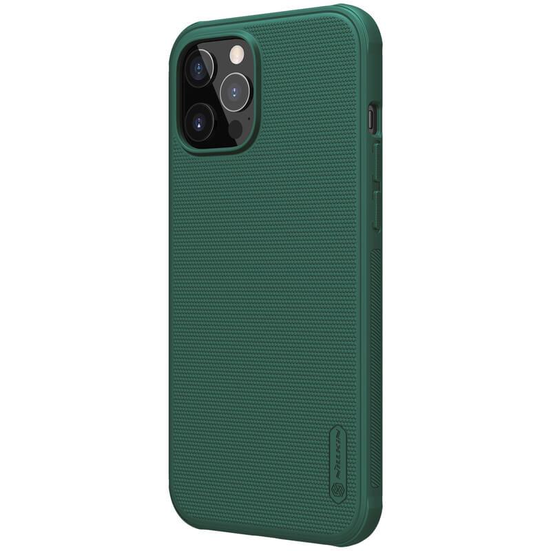 Противоударный Чехол Nillkin Matte Pro для Apple iPhone 13 Pro (6.1") Зеленый / Deep Green - фото 2