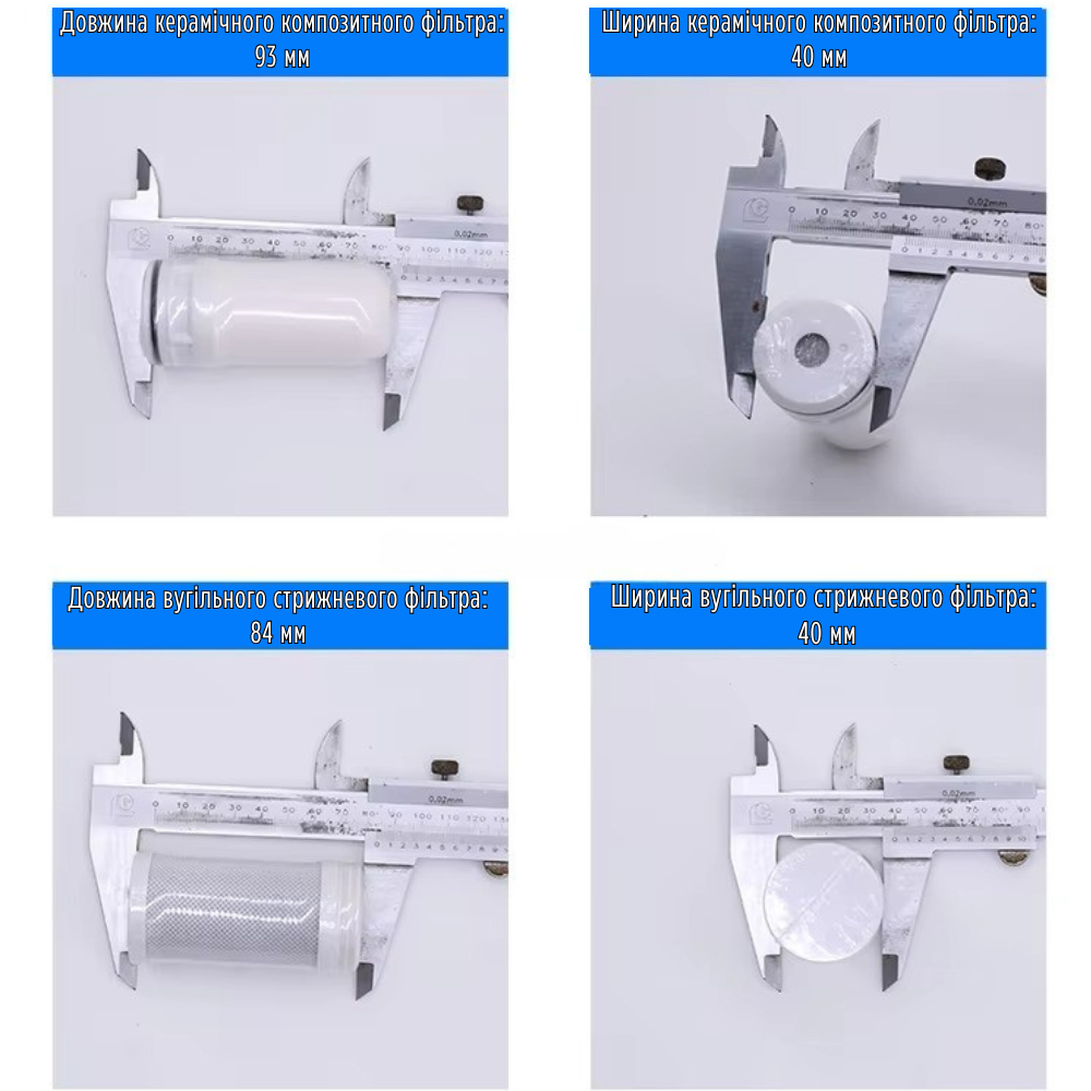 Картридж вугільний для водяного фільтра-накладки на кран для очищення проточної води на кухні та ванній кімнаті - фото 3