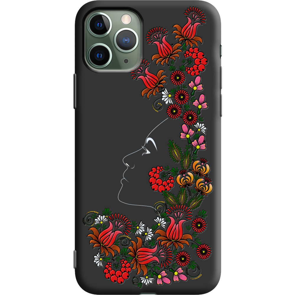 Чохол Boxface iPhone 11 Pro 3D Ukrainian Muse Чорний силікон (38189-bk64-38277)
