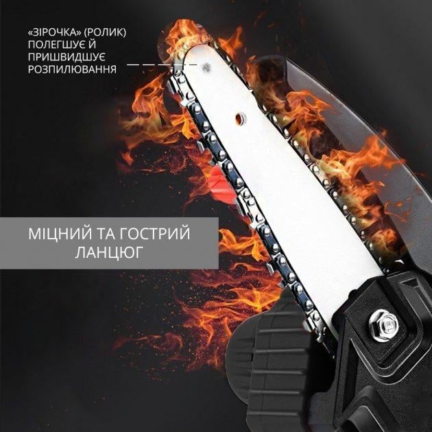 Електропила акумуляторна ChainSaw ланцюгова з 2 акумуляторами (LY-448) - фото 5