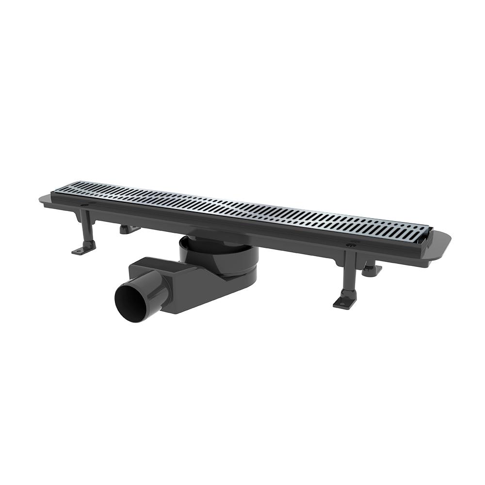 Канал душевой Waterway Stream с решеткой Wave 550 мм Черный (LM-WSB600003N1) Канал душевой Waterway Stream с решеткой Wave 550 мм Черный (LM-WSB600003N1)