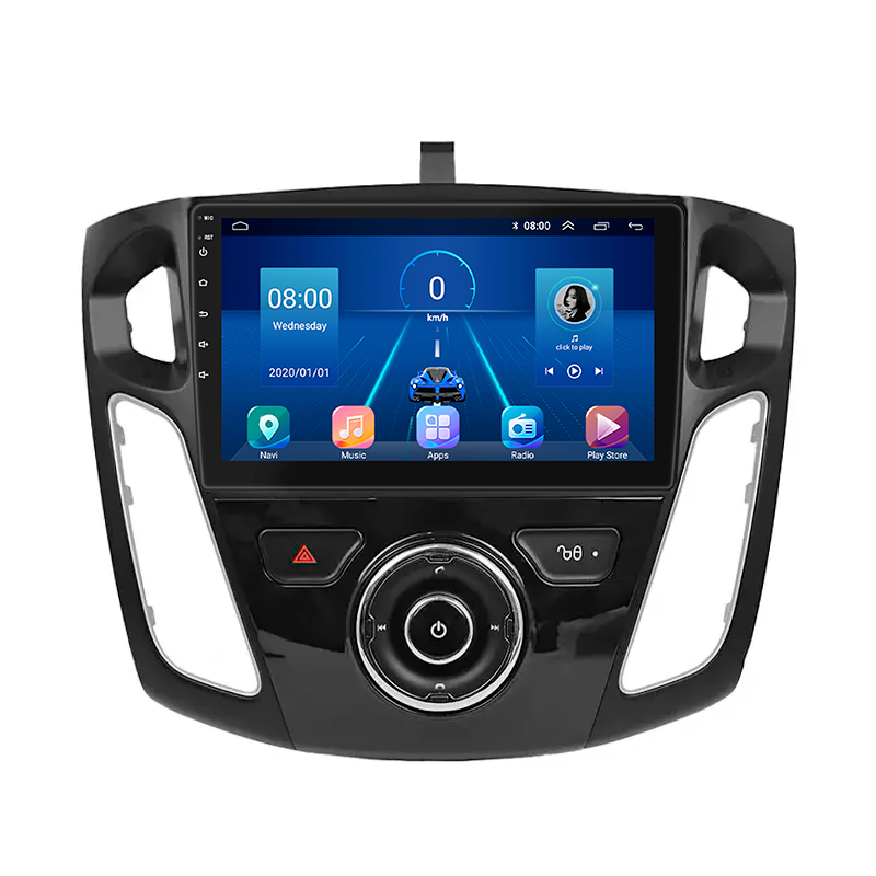 Автомагнитола штатная Lesko для Ford Focus III рестайлинг 2014-2019 9" 4/32Gb 4G Wi-Fi GPS Top MOB