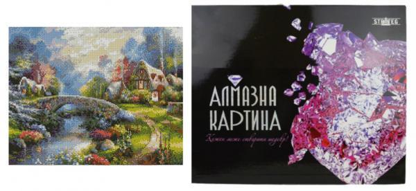 Алмазная картина Strateg Пряничные домики 40х50 см (FA20178-mt)