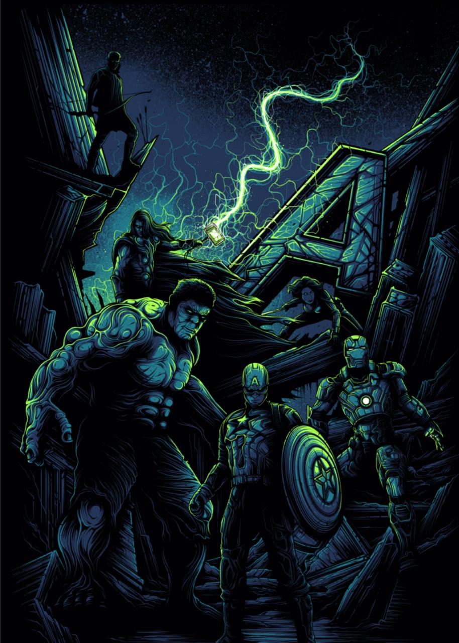Картина постер Gee! Avengers Мстители графика 40х60 см AG.09.038