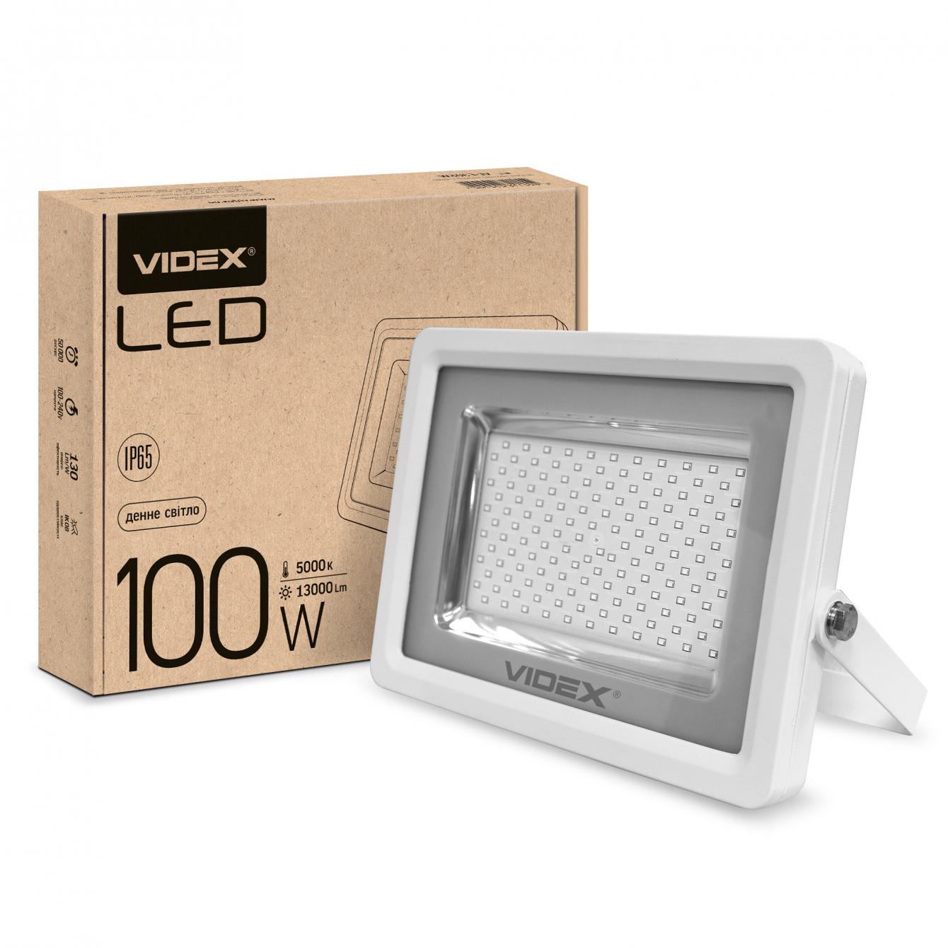 Прожектор VIDEX PREMIUM 100W 5000K Білий (VL-F1005W)