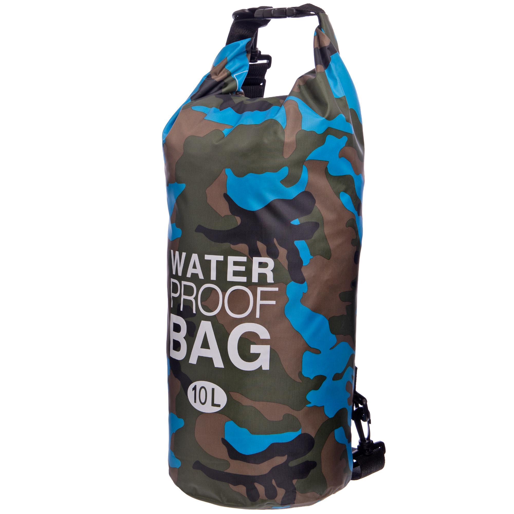 Водонепроницаемый гермомешок SP-Sport Waterproof Bag TY-6878-10 10 л Милитари/Синий (NA001423)