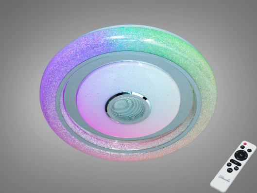 Люстра потолковасмарт Diasha с Bluetooth колонкой 80 Вт RGB Белый (DB-8314/500RGB+MP3+TUYA)