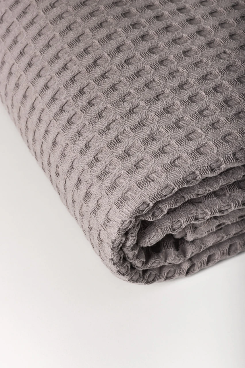 Плед вафельный HYGG семейный 230х250 см Серо-бежевый (311198) - фото 3 Плед вафельный HYGG семейный 230х250 см Серо-бежевый (311198) - фото 3