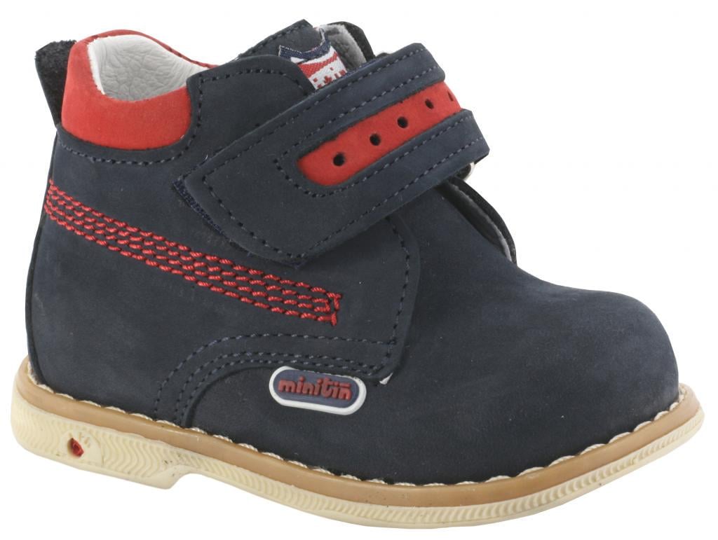 Осенние ботинки Minitin для мальчиков 2151 г. 18 Синий