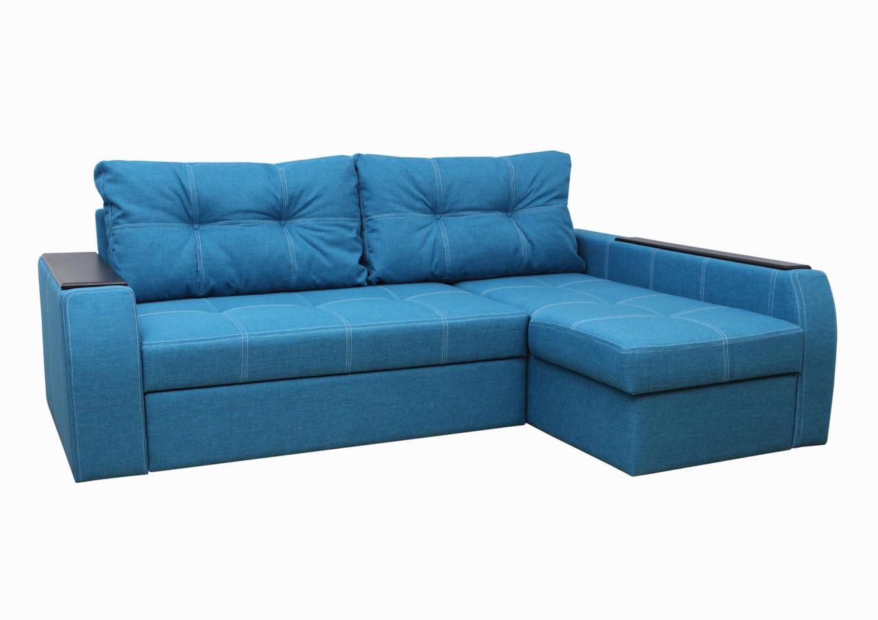 Диван кутовий Garnitur.plus Барон Блакитний (DP-7) - фото 2 Диван кутовий Garnitur.plus Барон Блакитний (DP-7) - фото 2