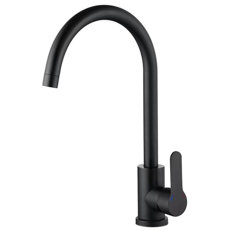 Смеситель для кухни Zerix DAX-011 BLACK SUS304 Черный (ZX4817)