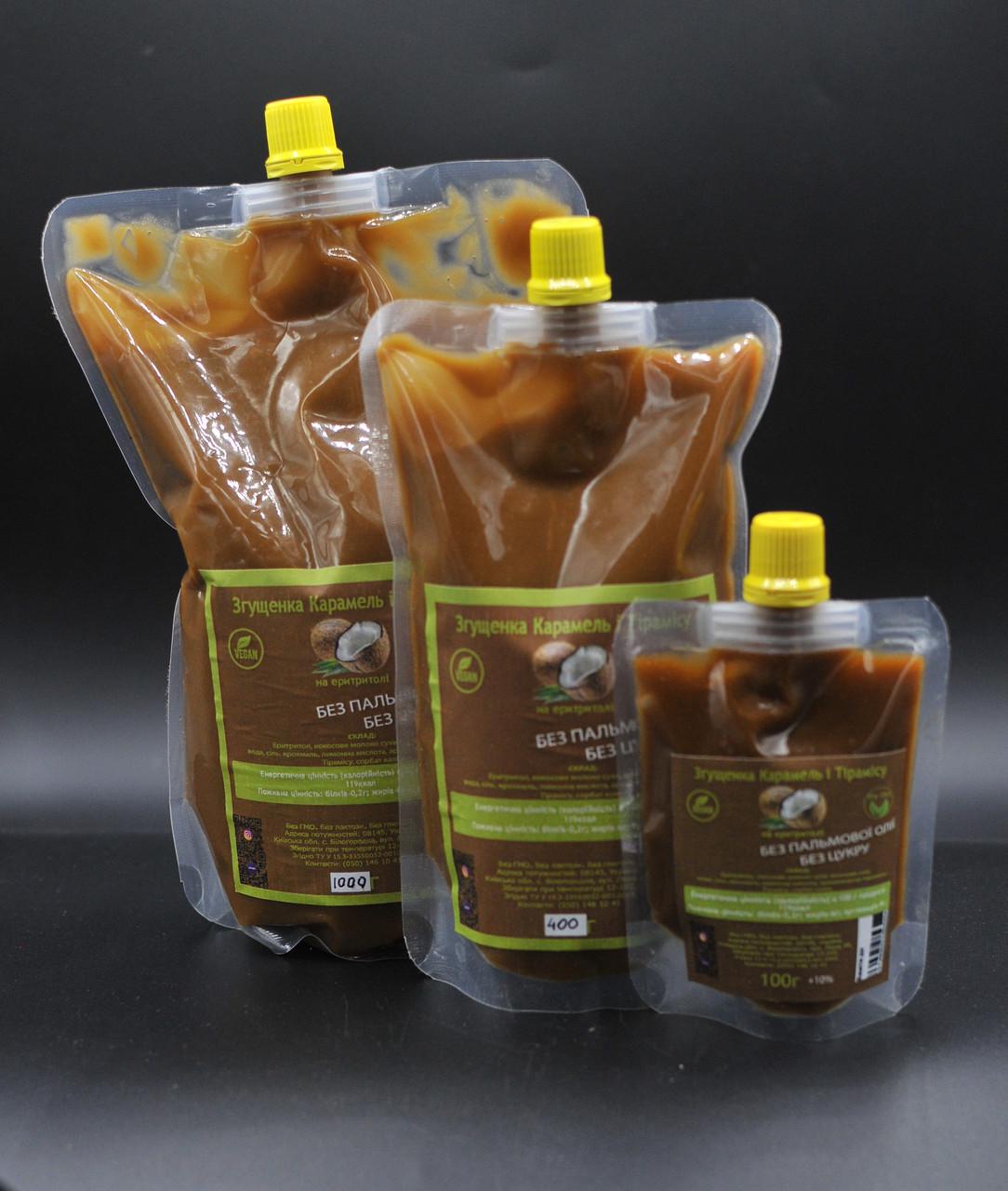 Сгущенка без сахара на эритроле ароматизированная Карамель/Тирамису 300 г (2583662093) - фото 2