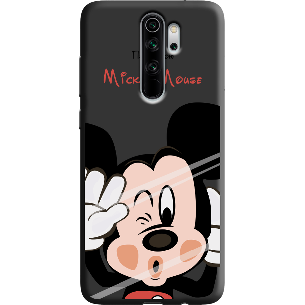 Чехол Boxface Xiaomi Redmi Note 8 Pro Mister M Черный силикон (38222-cc58-38664)