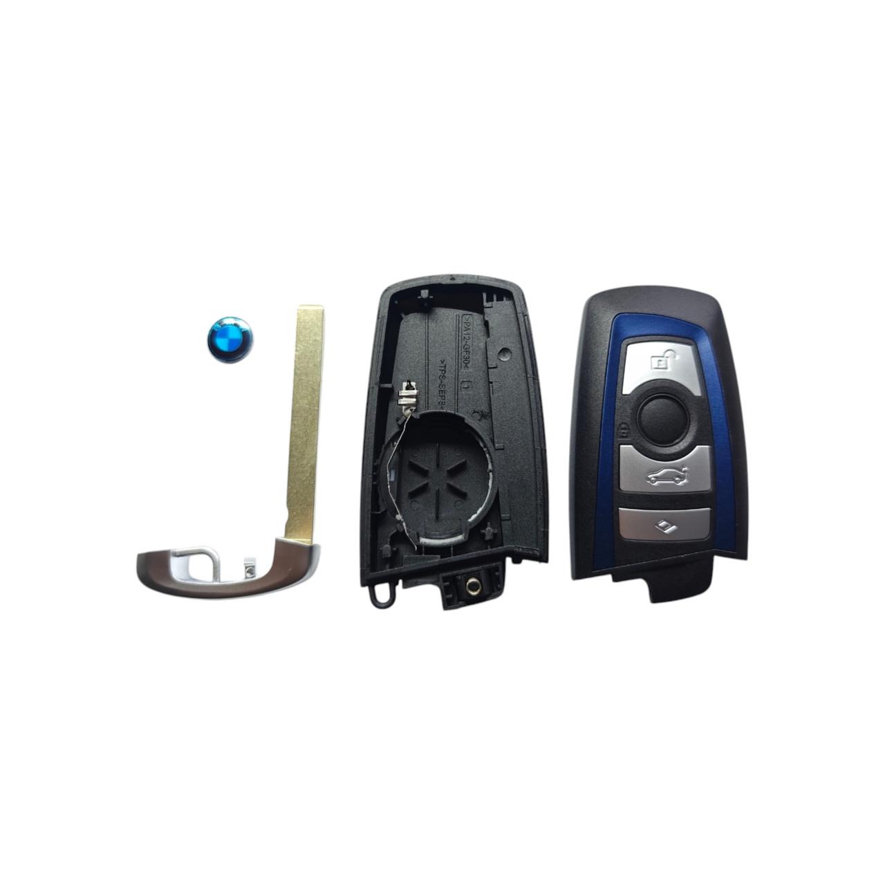 Корпус ключа BMW на 4 кнопки 3/5/7 Синий (2407024147)