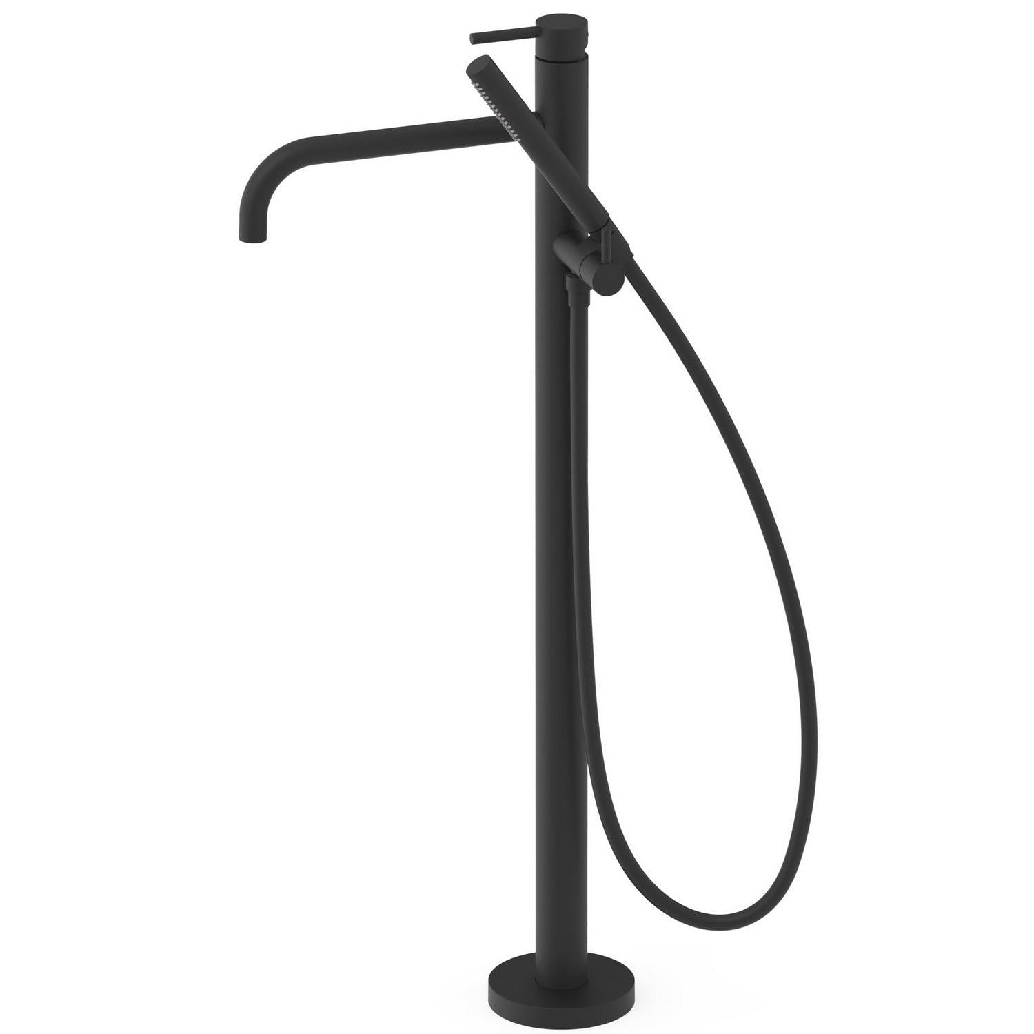 Смеситель для ванны Tres Study Exclusive 26247001NM напольный Черный (131647)