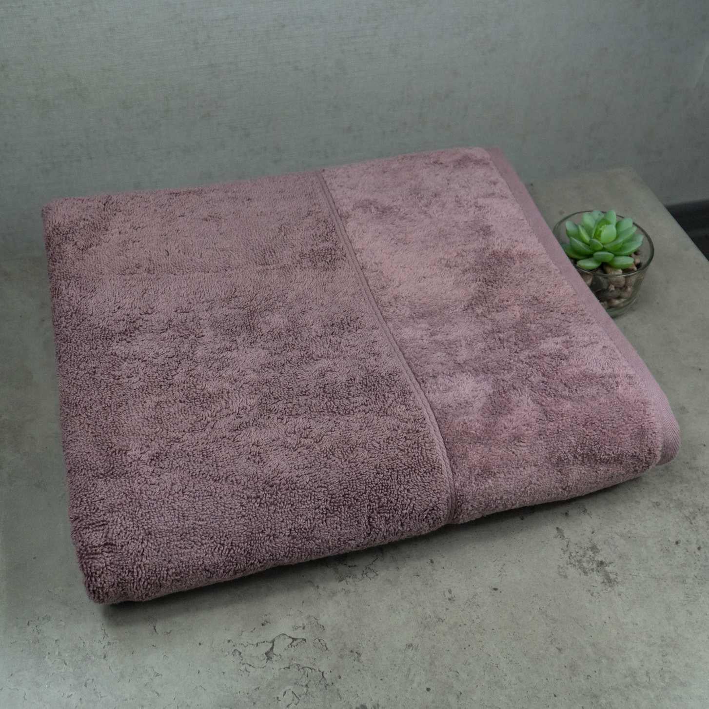 Полотенце банное махровое GM Textile Milado 550 г/м2 100x150 см Пепельный (550-milado-150-pepel)