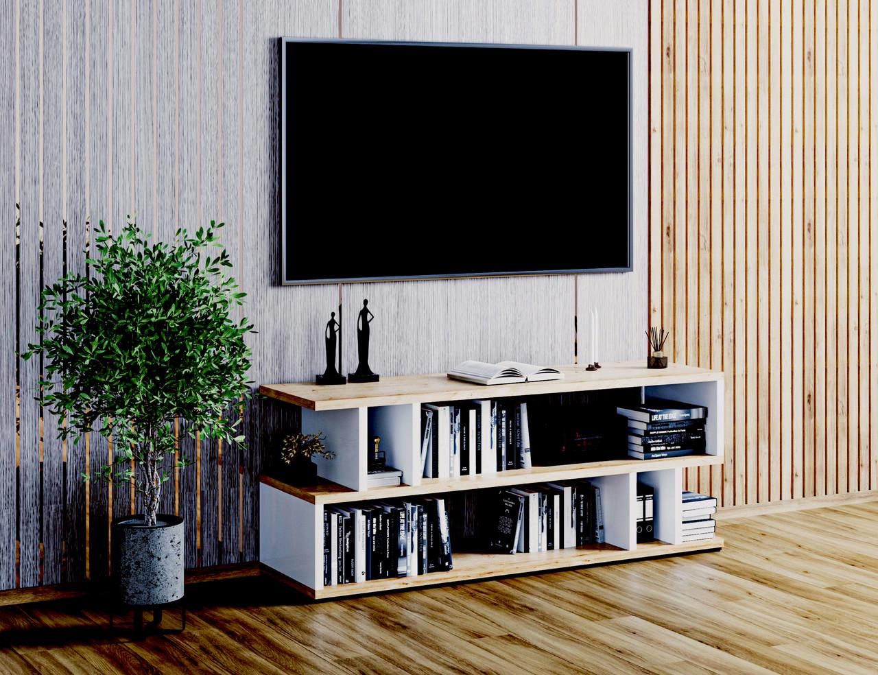 Тумба ТВ Moreli Id27-179 400x526x398 мм Дуб сонома/Белый (id27-179-sonoma-white)