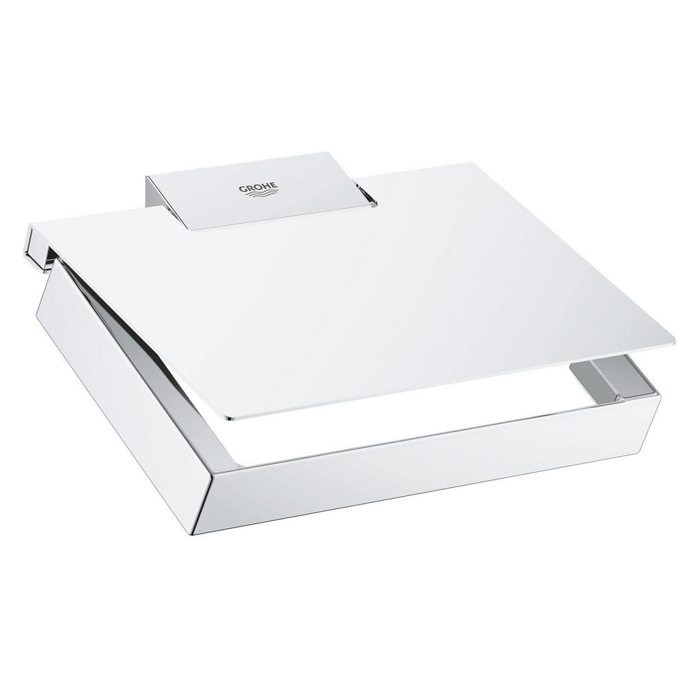 Держатель для туалетной бумаги Grohe Selection Cube 40781000 с крышкой Хром (111214)