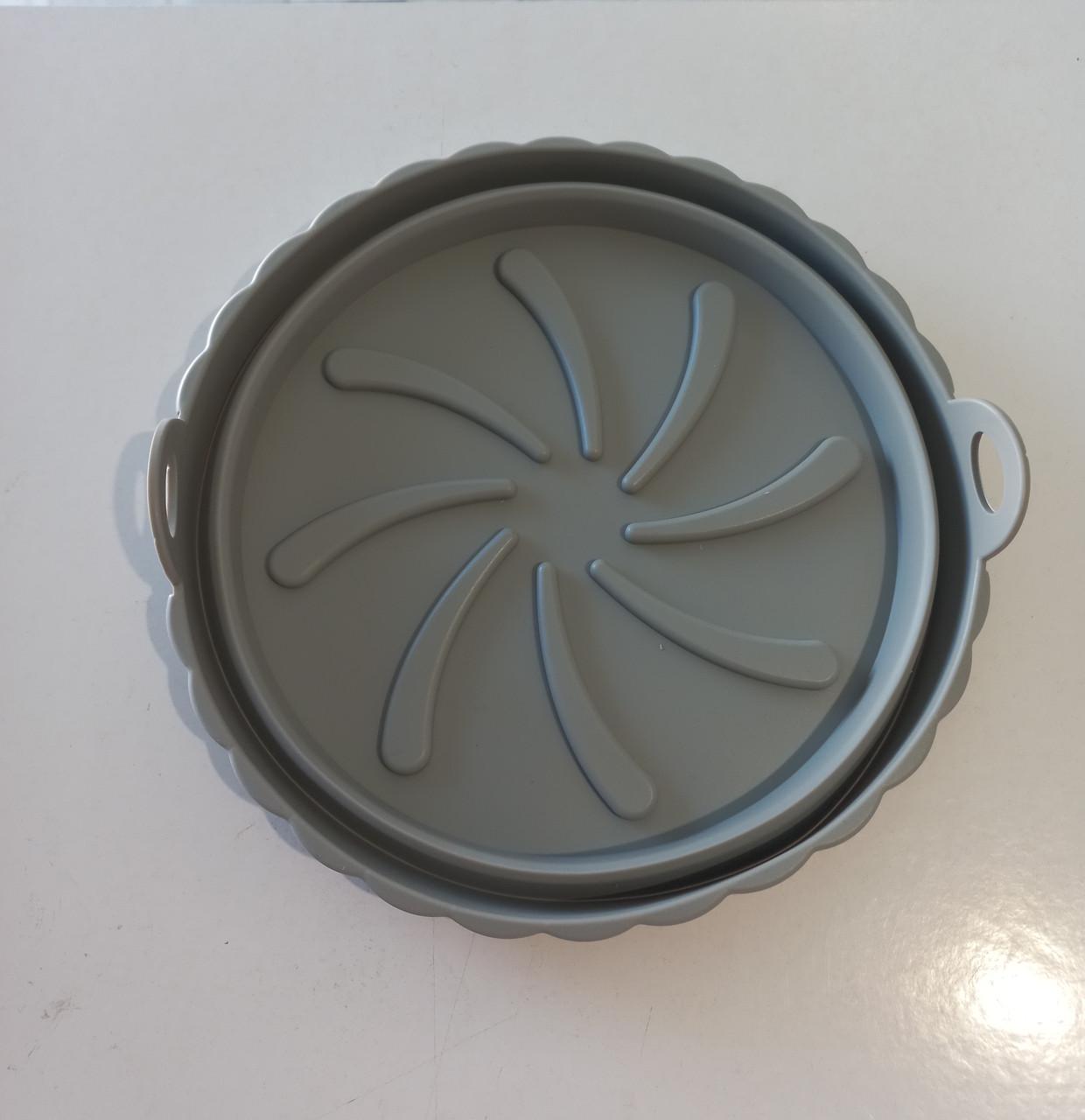 Форма для аерогриля кругла силіконова Сірий (2716278073) - фото 3 Форма для аерогриля кругла силіконова Сірий (2716278073) - фото 3