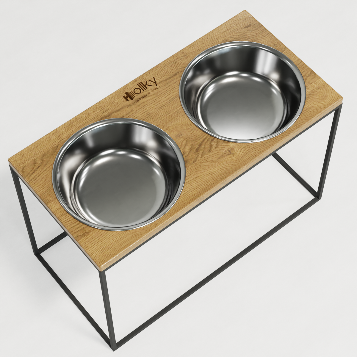 Миски на підставці для дуже великих собак Hollky Base XXL40 2х2,8 л (BXXL40-643240-GRNT) - фото 6 Миски на підставці для дуже великих собак Hollky Base XXL40 2х2,8 л (BXXL40-643240-GRNT) - фото 6