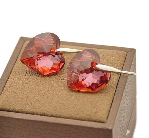 Серьги с кристаллами Сваровски Showfay 121620 Красный