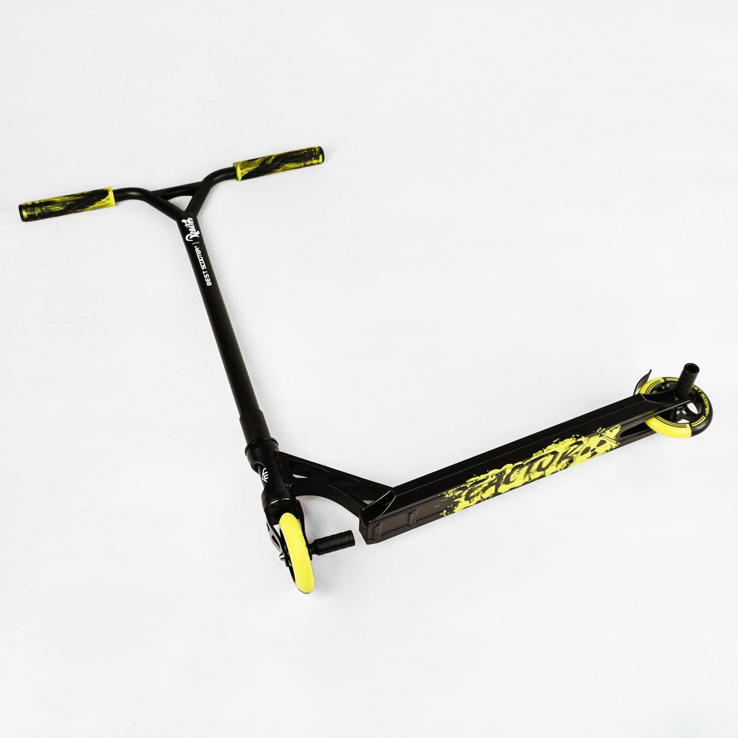 Самокат трюковый Reactor Hic-система пеги алюминиевый диск/дека колеса PU Black/Yellow (112771) - фото 8 Самокат трюковый Reactor Hic-система пеги алюминиевый диск/дека колеса PU Black/Yellow (112771) - фото 8