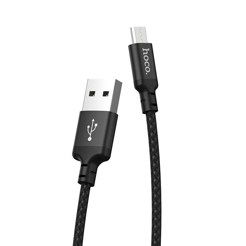 Кабель USB Hoco X14 Times Speed ​​MicroUSB 1 м Black