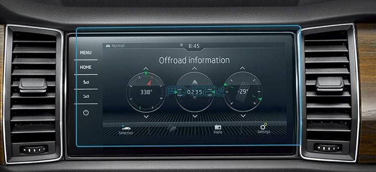 Стекло защитное Pixsel гибридный глянец на монитор Skoda KODIAQ 11,3“ 2017-2023