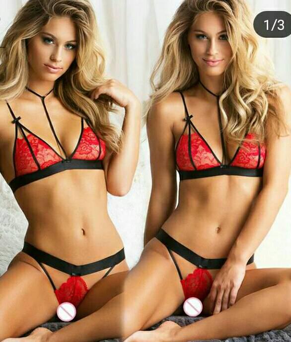 Комплект білизни S/L Червоний (Н-0659-К) - фото 4 Комплект білизни S/L Червоний (Н-0659-К) - фото 4