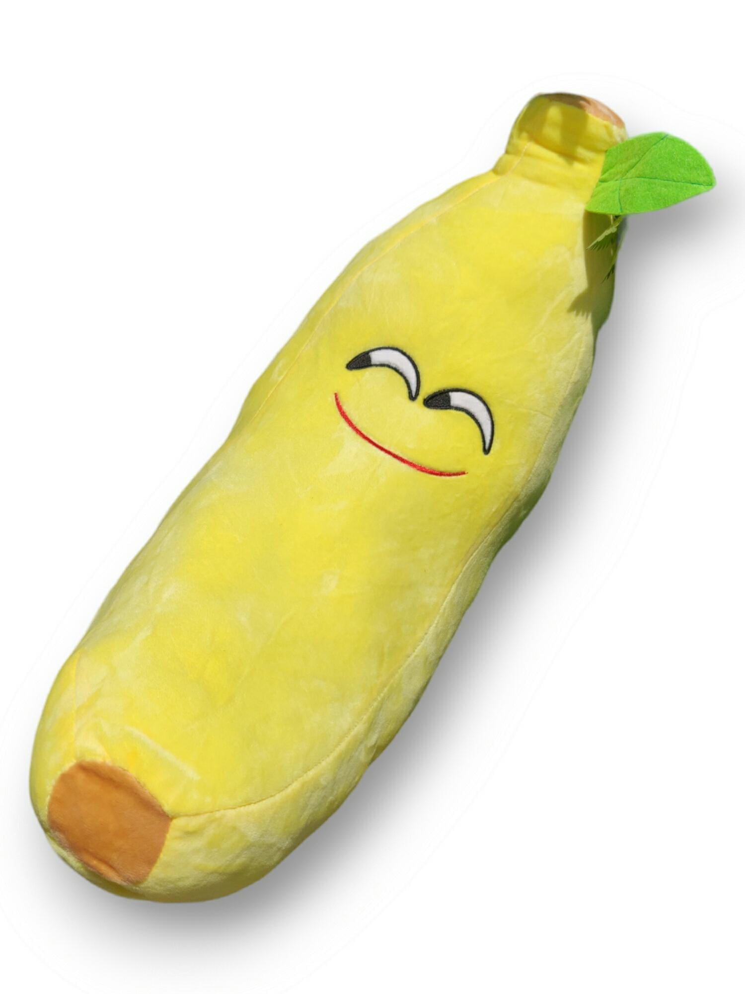 Декоративная подушка Банан Хитрый 60 см Желтый