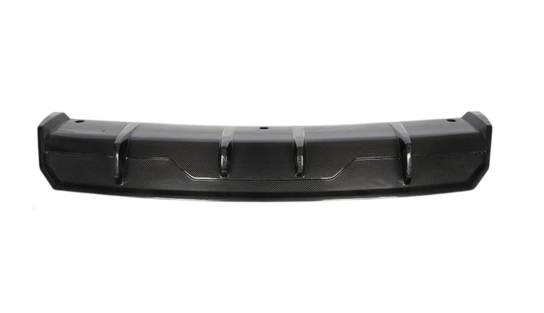 Диффузор заднего бампера DDCarbon V1 2016-2022 для Tesla Model 3 2017- гг. натуральный карбон (138403)