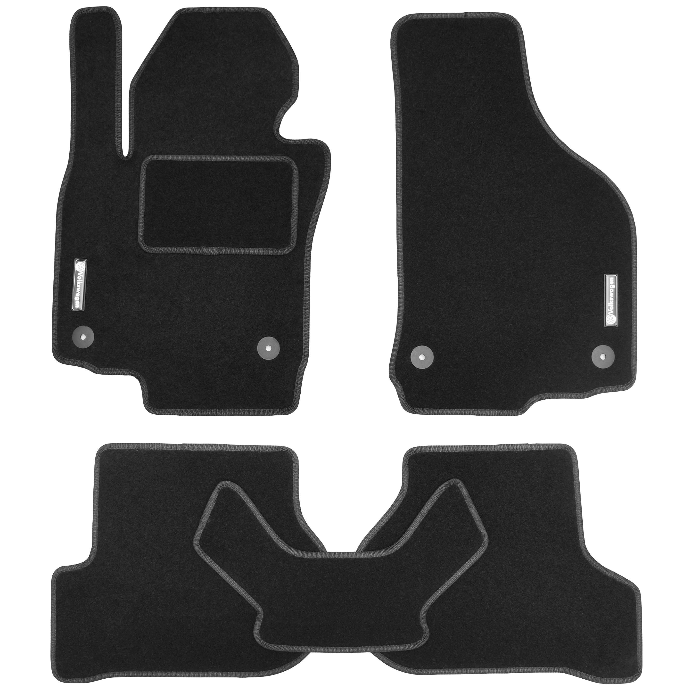 Коврики в салон для Volkswagen Golf V '04-09 текстильные Черный (21375)