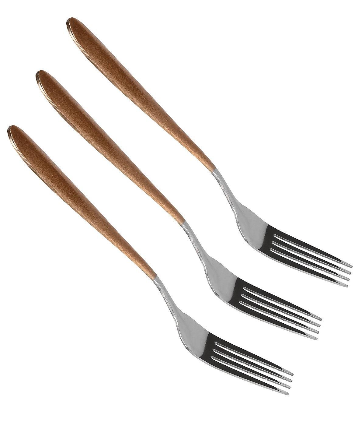 Набор столовых вилок Stenson из нержавеющей стали 3 шт. Golden Mat (30485) Набор столовых вилок Stenson из нержавеющей стали 3 шт. Golden Mat (30485)