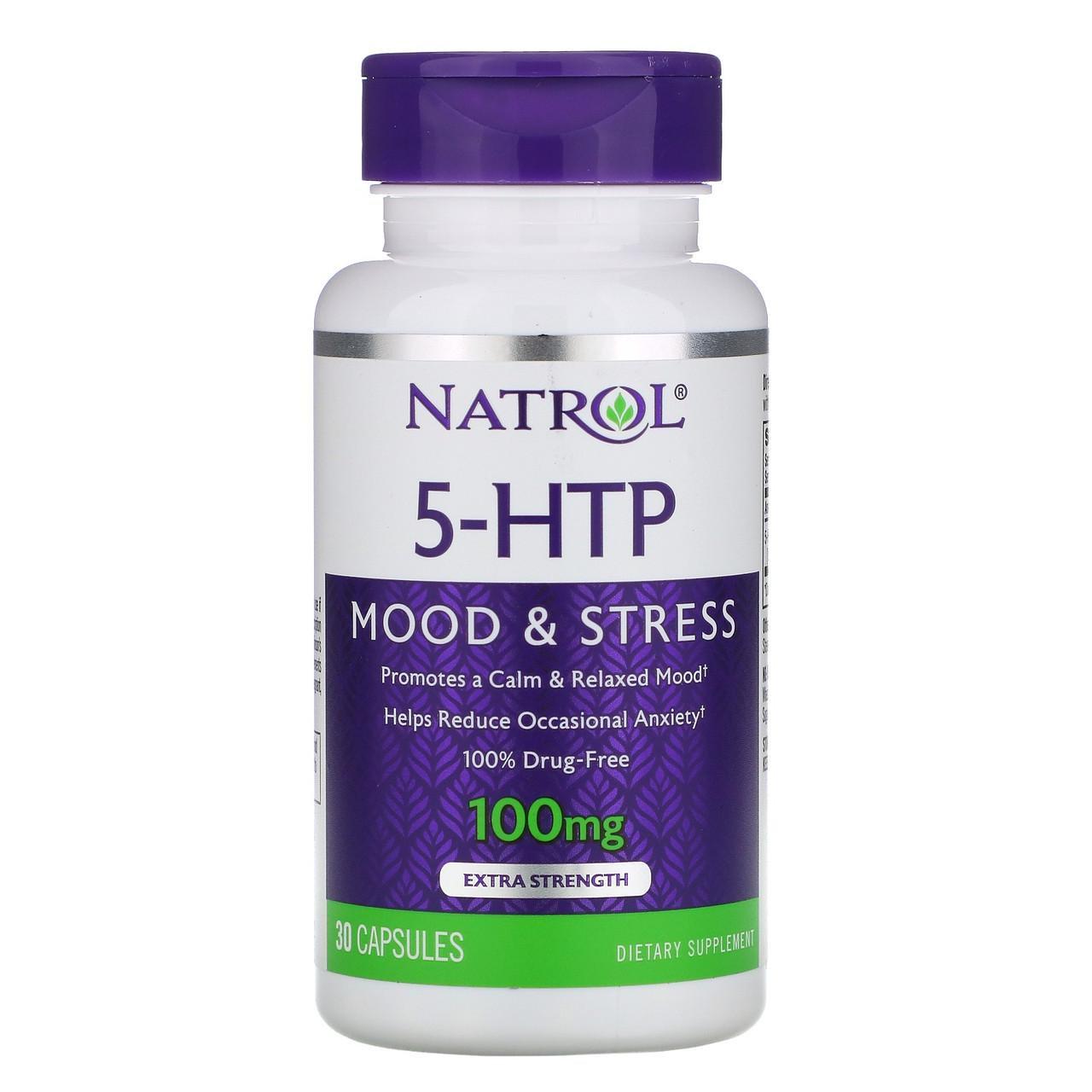 Гідрокситриптофан Natrol 5-HTP 100 мг 30 капс.