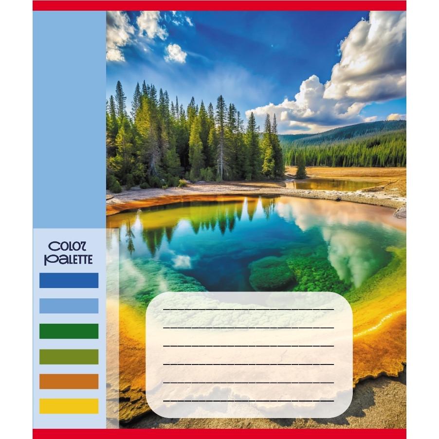 Шкільний зошит Кольори гір 060-610093K-2 в клітинку 60 аркушів (RLT55398)