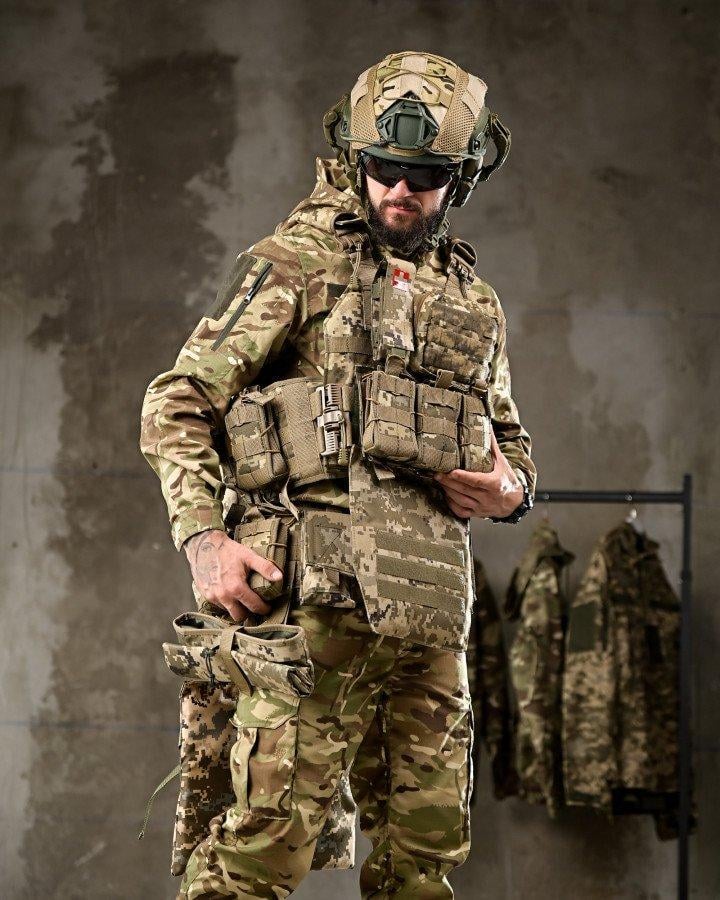 Комплект плитоноска швидке скидання та РПС у зборі з підсумками Піксель (2732941410)