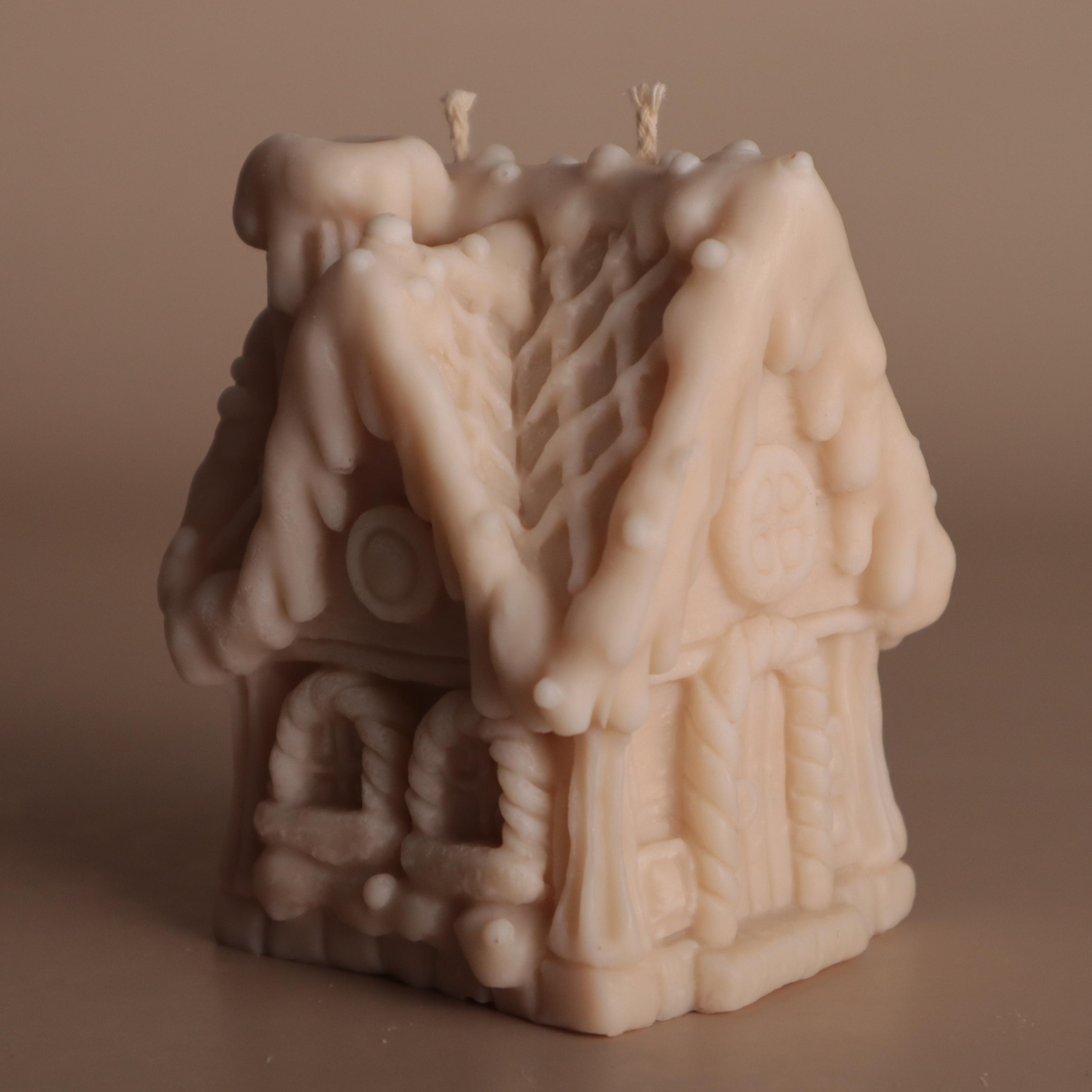 Свеча ароматическая Wax Harmony Пряничный домик Палочка корицы соевая Белый (1000381210)