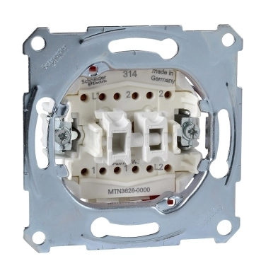 Механизм переключателя двухклавишного Schneider Electric Merten 16А (MTN3626-0000)